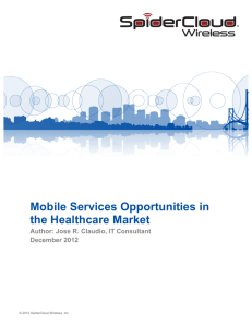 Mobile Services Opportunities in the Healthcare Market