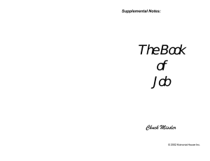The Book of Job - Rocky Mountain College