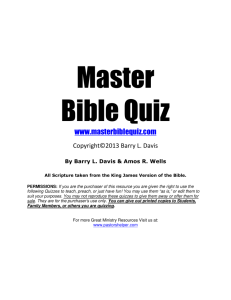 Master Bible Quiz PDF