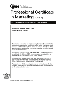 Assessing the Marketing Environment Marking
