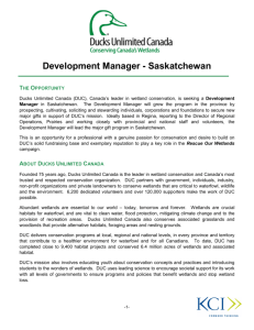 DUC - Development Manager Saskatchewan - Position Profile