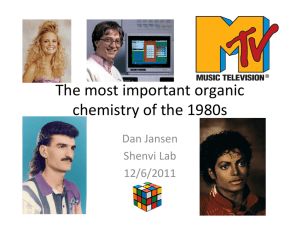 The most important organic chemistry of the 1980s