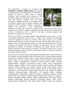 Information on Professor P. Andrew Evans