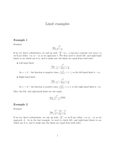 Limit examples