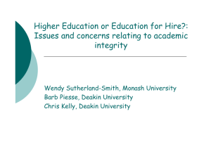 Higher Education or Education for Hire?