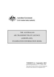 Examination Information Book - Civil Aviation Safety Authority