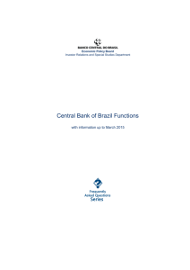 Central Bank of Brazil Functions