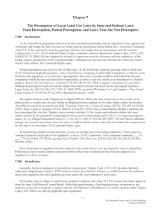 Chapter 7 The Preemption of Local Land Use