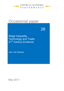 Wage Inequality,Technology and Trade: 21st Century - CEP