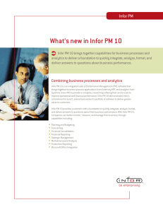 What's new in Infor PM 10 - Codec-dss