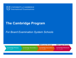 The Cambridge Program