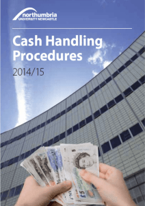 Cash Procedures - Northumbria University