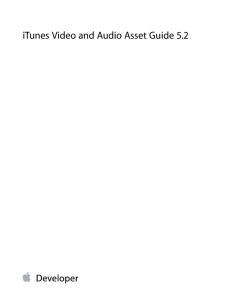 iTunes Video and Audio Asset Guide 5.2