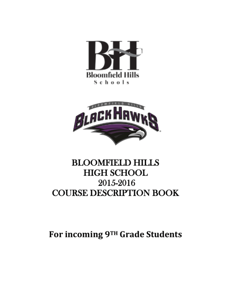 9th Grade Course Description Book 2015-16