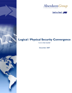 Logical / Physical Security Convergence