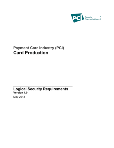 Card Production Logical Security Requirements