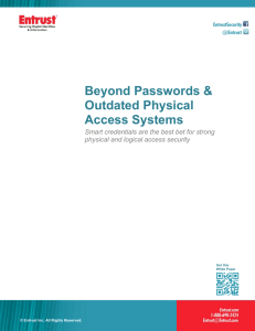 Beyond Passwords & Outdated Physical Access Systems