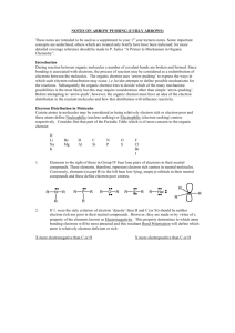 NOTES ON ARROW PUSHING (CURLY ARROWS) These notes are