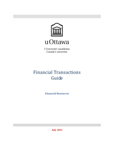 Financial Transactions Guide