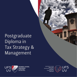 Postgraduate Diploma in Tax Strategy & Management