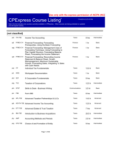 CPExpress Course Listing