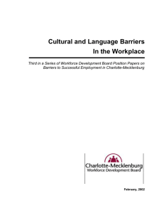 Cultural and Language Barriers In the Workplace