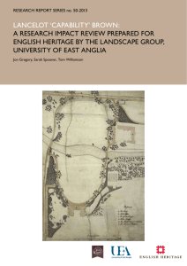 lancelot 'capability' brown: a research impact review prepared for