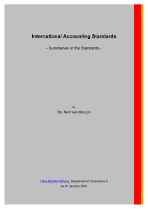 International Accounting Standards - Hans-Böckler