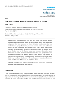 Catching Leaders' Mood: Contagion Effects in Teams