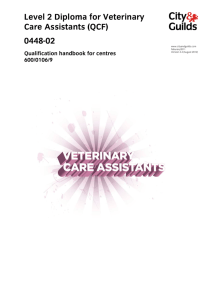 Level 2 Diploma for Veterinary Care Assistants (QCF)