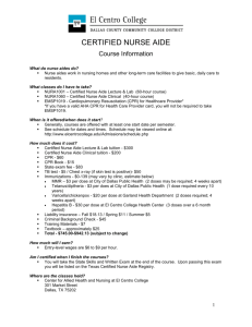 Certified Nurse Aide Program