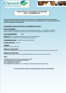 association of accounting technicians level 3 (intermediate)