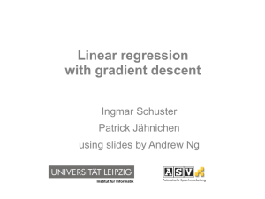 Linear regression with gradient descent