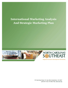 International Marketing Analysis And Strategic Marketing Plan