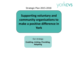 York CVS Strategic Plan 2015-2018