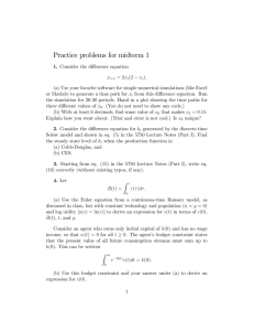 Practice problems for midterm 1