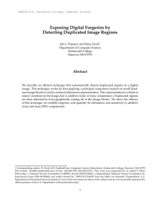 Exposing Digital Forgeries by Detecting Duplicated Image Regions