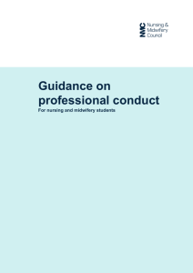 NMC Guidance On Professional Conduct