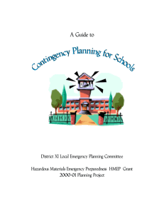A Guide to Contingency Planning for Schools