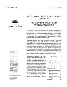 moral damages and exemplary damages