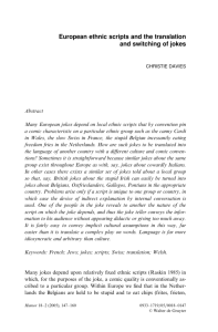 International Journal of Humor Research, 2005 Volume 18–2, p. 147