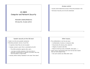 CS 4803 Computer and Network Security
