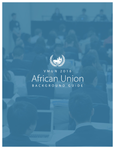African Union VMUN 2016 Background Guide 1