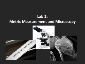 Lab 2: Metric Measurement and Microscopy