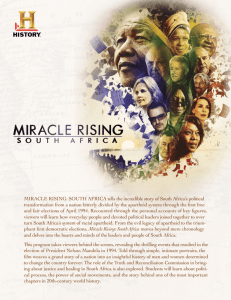 Miracle rising: south africa tells the incredible story of south africa's