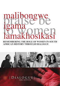 REMEMBERING THE ROLE OF WOMEN IN SOUTH AFRICAN