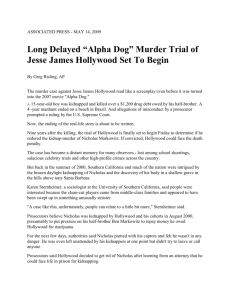 Long Delayed “Alpha Dog” Murder Trial of Jesse James Hollywood