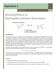 CHEM 213 Exp 2 Directing Bromination S08