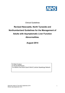 Management of Adults with Asymptomatic Liver Function