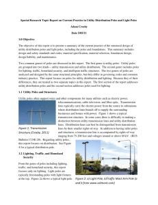 Structural Design of Utility Distribution Poles and Light Poles